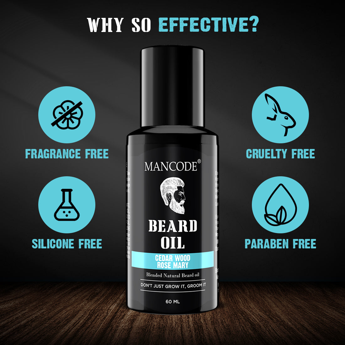 Cedar Wood Rose Mary Beard Oil